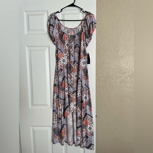 Floral/Multi Patterned Dress, X-Large